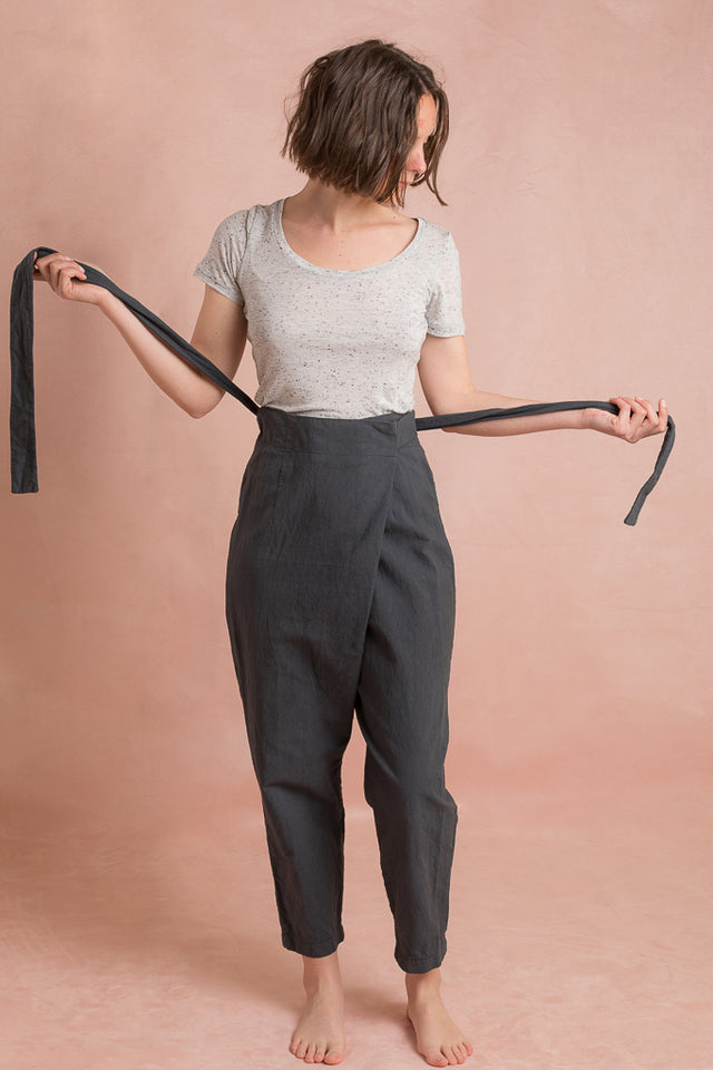 Pantalon portefeuille fuselé Papao