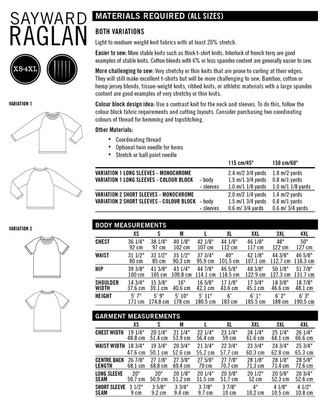 Sayward Raglan PDF