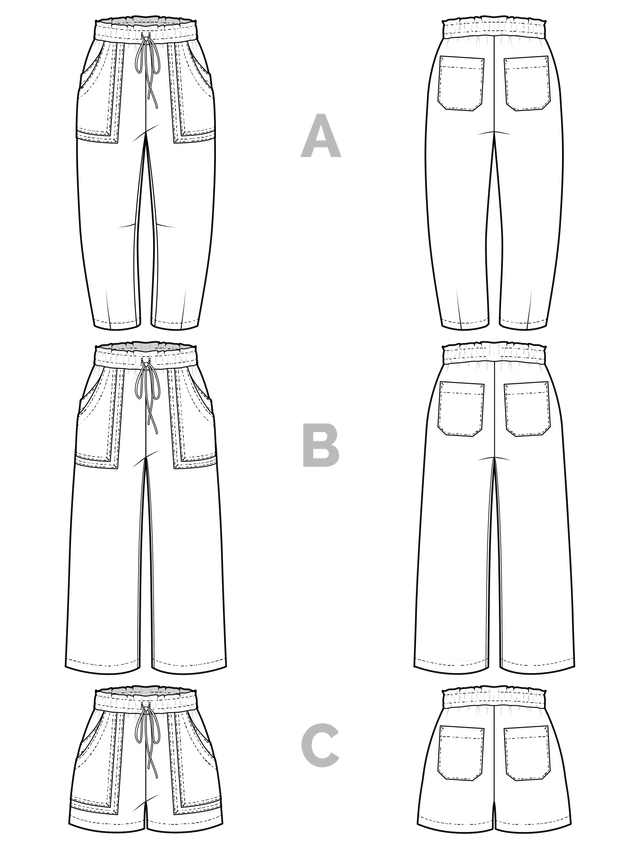 Sepia Pants + Shorts Pattern