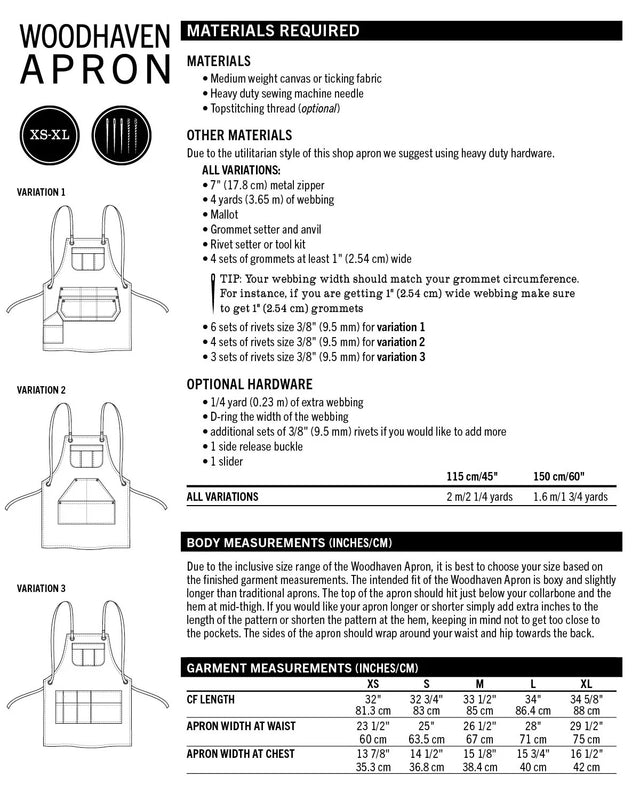 Woodhaven Apron PDF