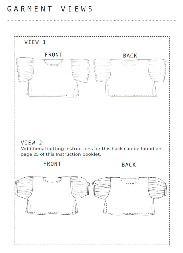 ZW Frill Sleeve Top - PDF Pattern