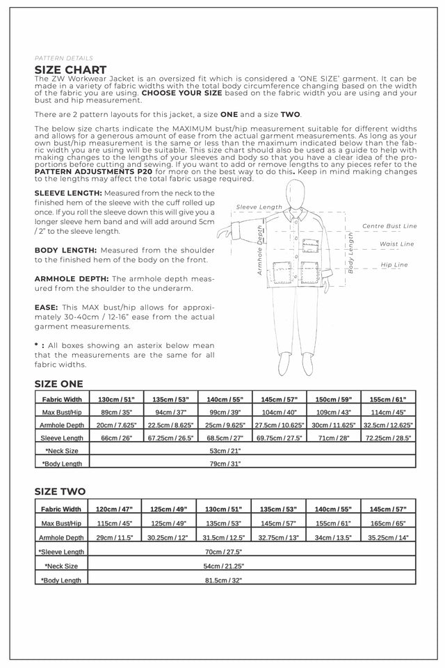 ZW Workwear Jacket - PDF Pattern