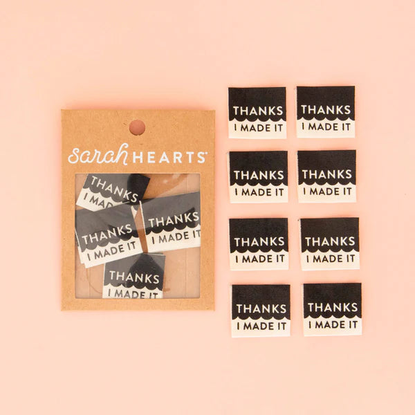 Sarah Hearts Labels - "Thanks I Made It"