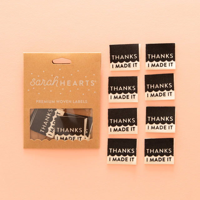 Sarah Hearts Labels - "Thanks I Made it"