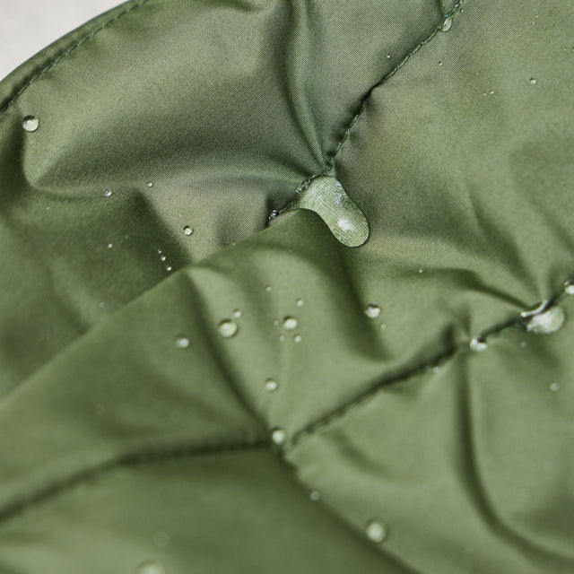 Thelma Thermal Quilt - Green Khaki Strip