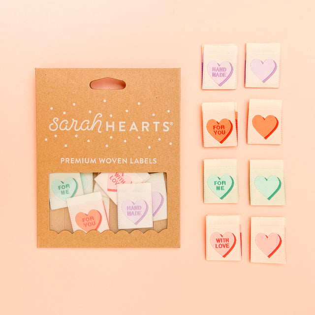 Sarah Hearts Labels - Valentine's Day Heart Candy