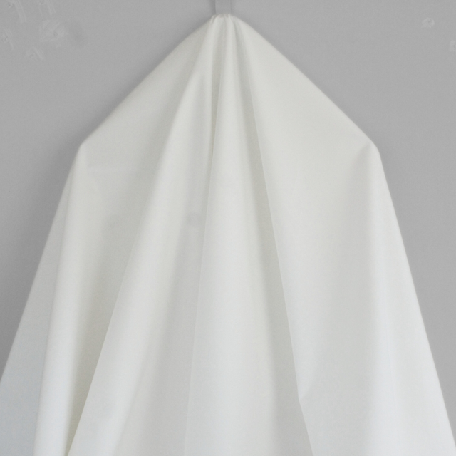 Luxe 2 Ply 120's Italian Cotton Shirting - White Poplin