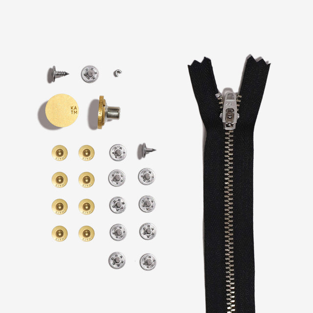 Kylie and the Machine Jean Refill Kit - Matte Gold, Black Zip