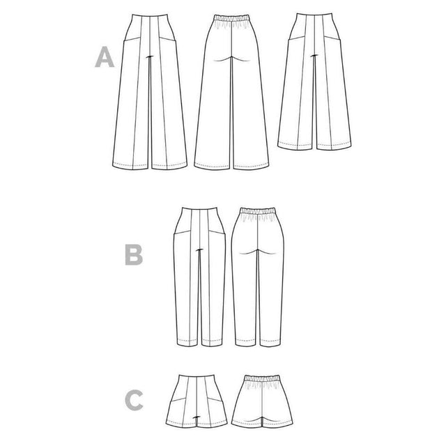 Closet Core Pietra Pants & Shorts Pattern