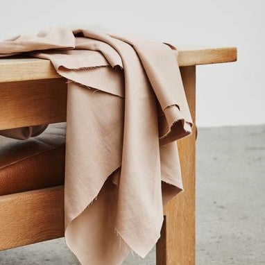 0.4m Remnant - Sera Weighty Cotton Blend - Warm Sand