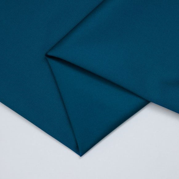 0.85m Remnant - Organic Cotton Stretch Twill - Ocean