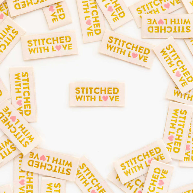 Sarah Hearts Labels - "Stitched With Love"