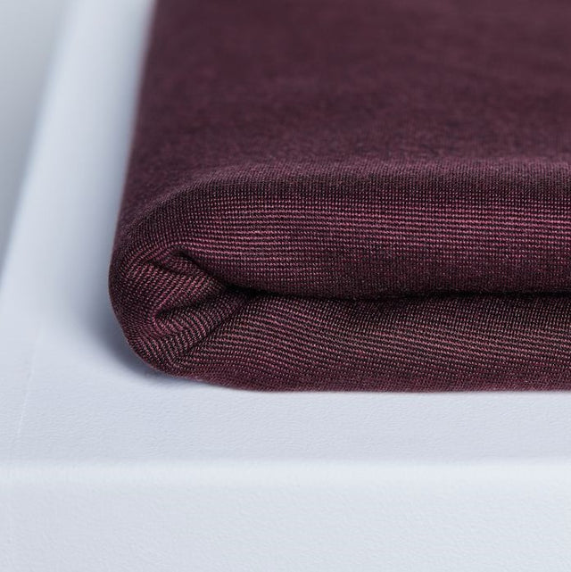 Textured Ponte - Maroon