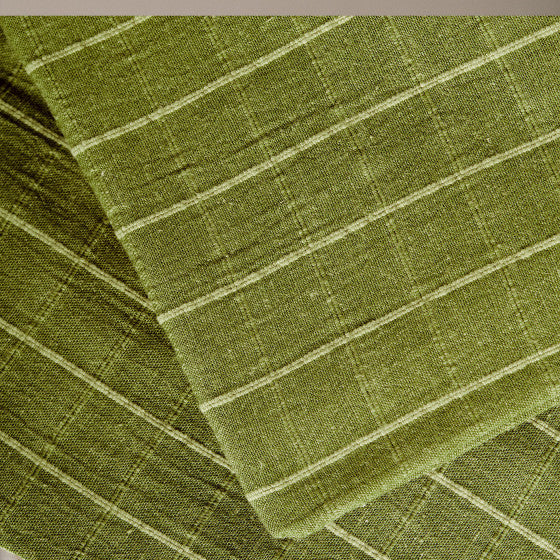 Cotton+Viscose+Linen  'Tile' - Matcha Leaf